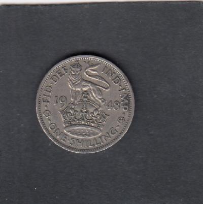 Beschrijving: 1 Shilling  GEORGIUS VI 